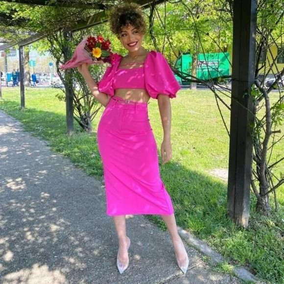 ZARA CROP BALLOON TOP - Picture 3 of 4